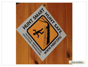 Hunt Smart - Hunt Safe Metal NBEF Sign