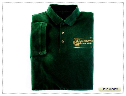 Dark Green Polo Shirt with Gold Embroidered NBEF Logo